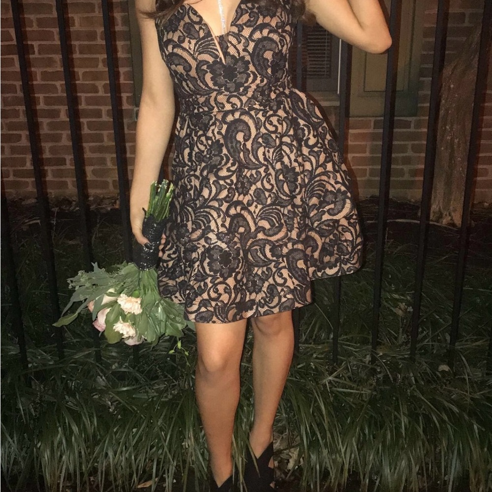 SYMPHONY brand Elegant Black Lace Dress